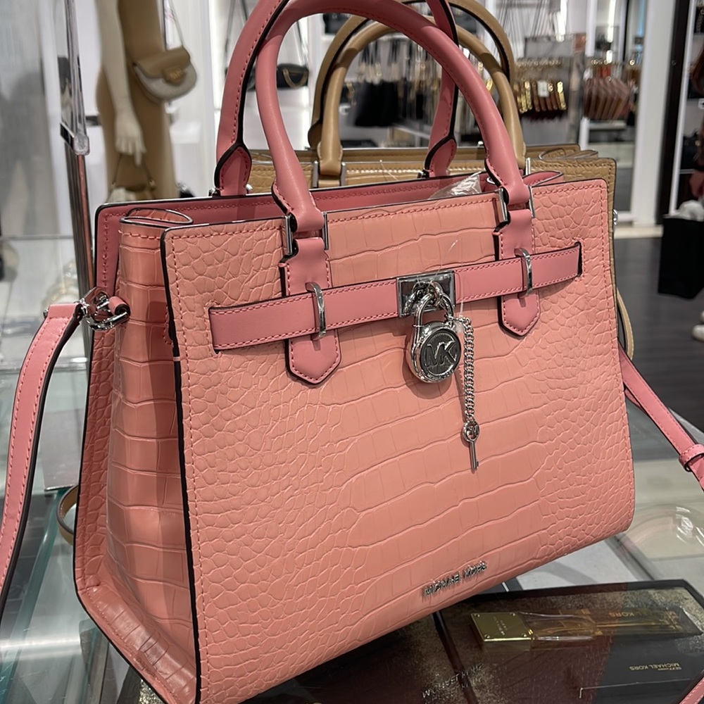 MICHAEL KORS HAMILTON MEDIUM SATCHEL 
 COLOR: Primrose 
NWT - Picture 3 of 16